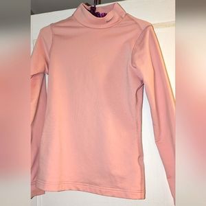 Nike fleece lined dry fit mock net sport shirt